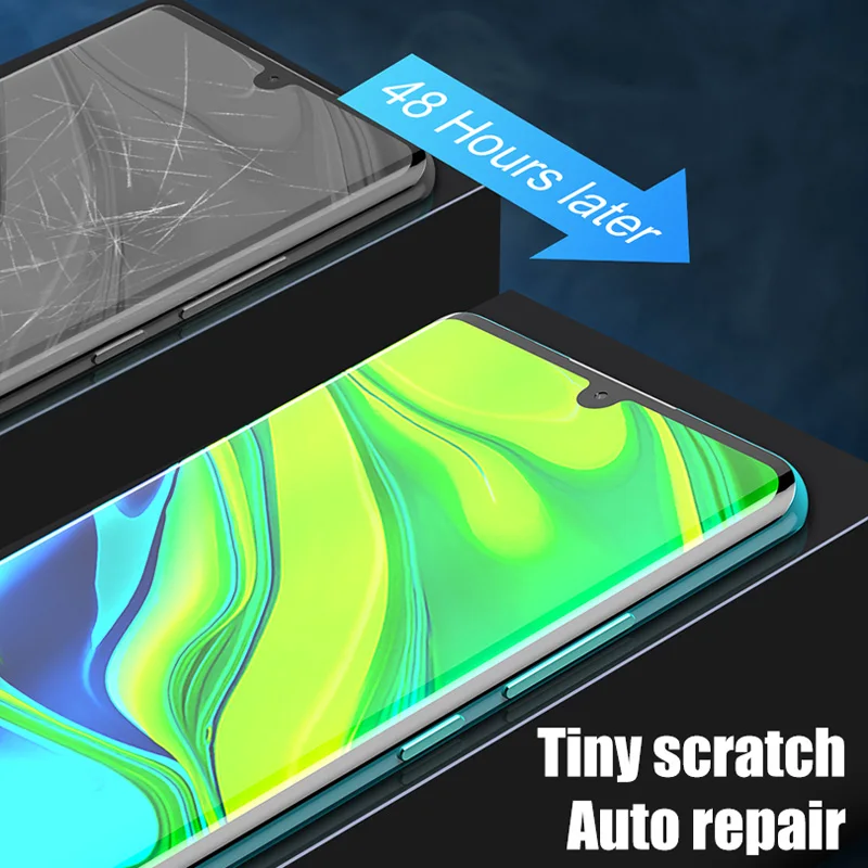 3pcs 100d screen protector hydrogel film for oppo reno 2 a72 a52 k3 k1 full cover protective film realme 8 7 3 5 pro not glass free global shipping