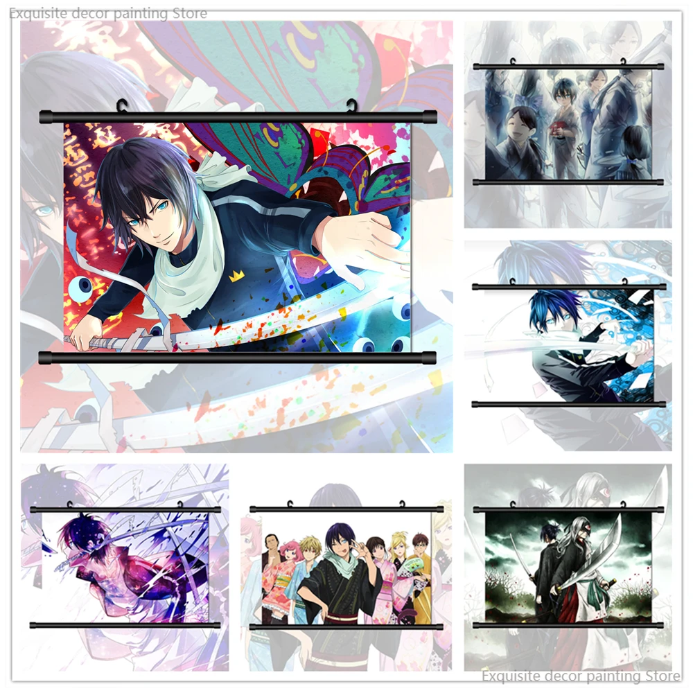 

Noragami Yato Yukine Iki Hiyori Anime Wall Art Prints Poster Decor Pictures for Bedroom Home Decoration Canvas Painting No Frame