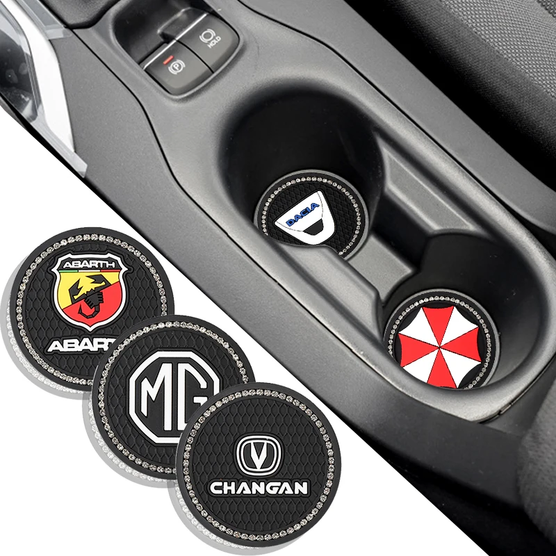 

1Pcs Auto Anti-Slip Cup Pad Interior Details Mat for Lada Vesta Priora Granta 2107 Niva Laika 4x4 2105 1991 1600 Car Accessories