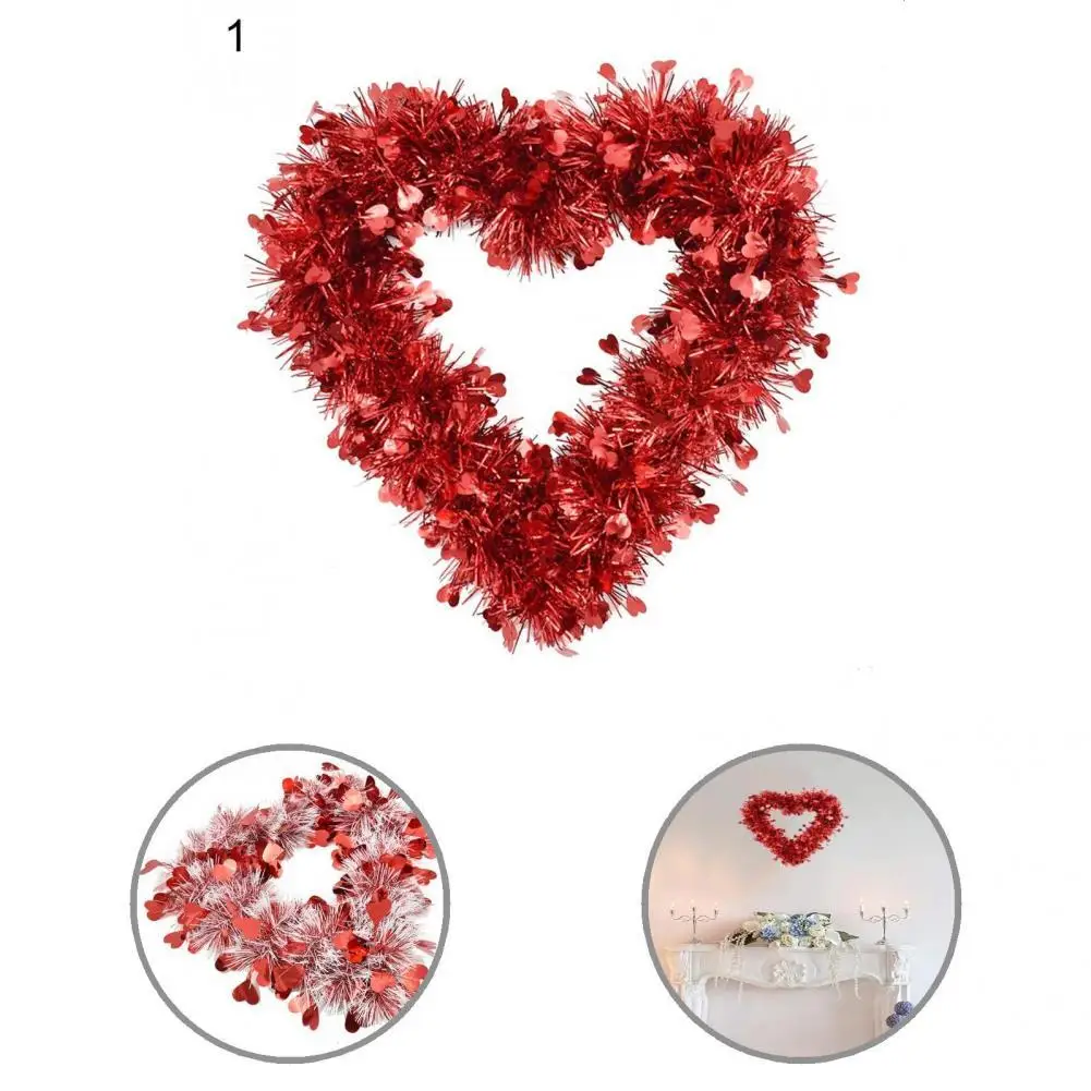 

Жесткая пластиковая гирлянда в форме сердца для украшения