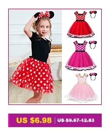 cheap baby dresses New Year Princess Dresses For Girls Christmas Dots Bow Sleeveless Ball Gown For Children Kid Ruffle Birthday Party Tulle Vestido cutest baby dresses