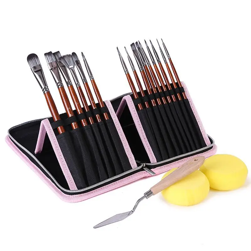 

Cloth Suits 15 Oil Paints with Gouache Propylene Oil Paints Scraper Sponge Art Painting Brush paint brush set