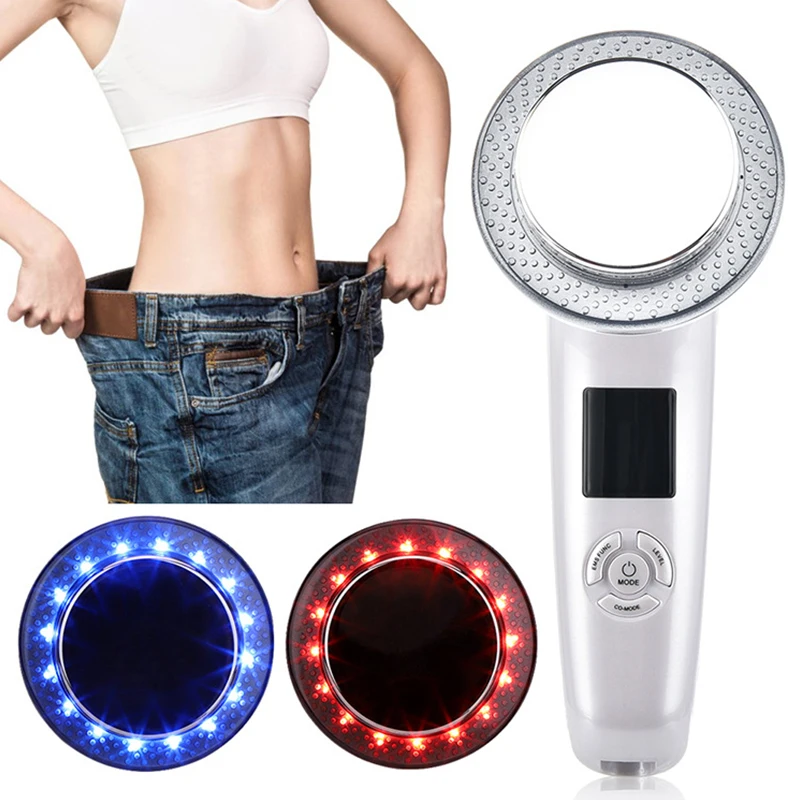 

Face Lifting 3 in 1 EMS Infrared Ultrasonic Body Massager Device Ultrasound Slimming Fat Burner Cavitation Face Beauty Machine