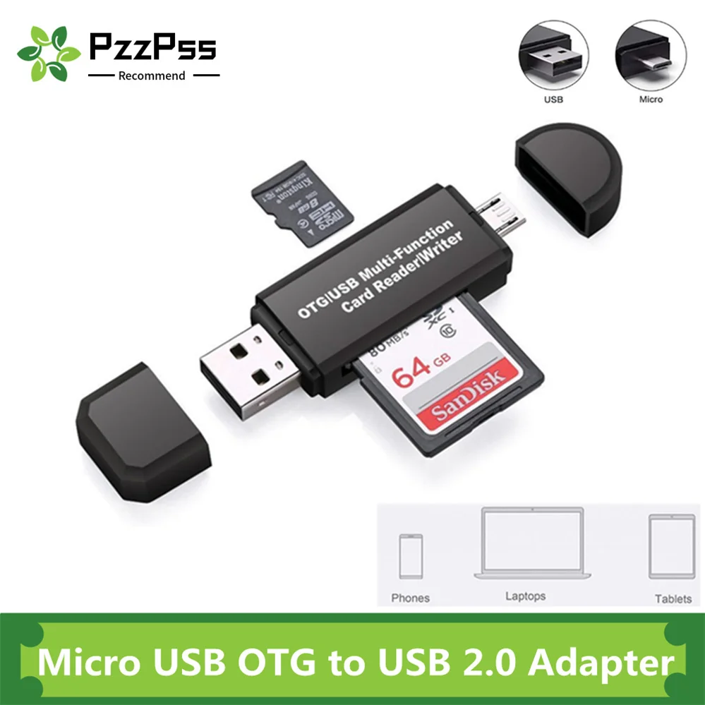 PzzPss OTG Micro SD кард ридер USB 2 0 для адаптер флэш накопитель Смарт устройство чтения
