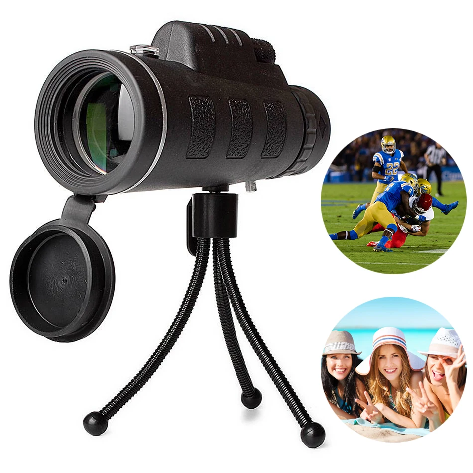 Телескопа телефона объектив 40X60 оптический Монокуляр телескоп HD Мобильный
