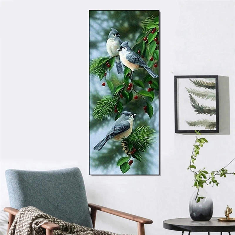 

Birds 5D Full Drill Diamond Painting Embroidery Cross Stitch Kits DIY Rhinestone Crystal Home Decoration