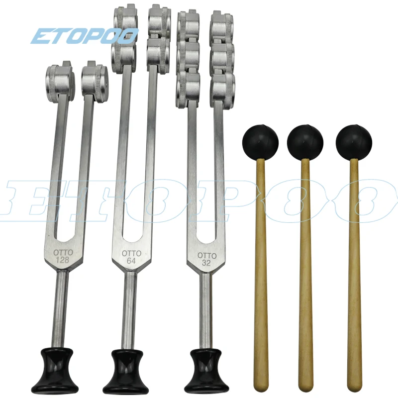 Отто тюнер Sets-64HZ, 32 Гц, 128 Гц набор камертонов оборудование для образования