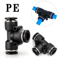 boutique black pe three way pneumatic quick coupling hose plug in quick coupling adapter air compressor accessories 4 16mm