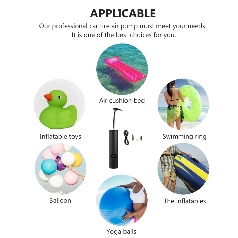 

Handheld Inflator for Car Bike Balloon Motorcycle Basketball Air Compressor