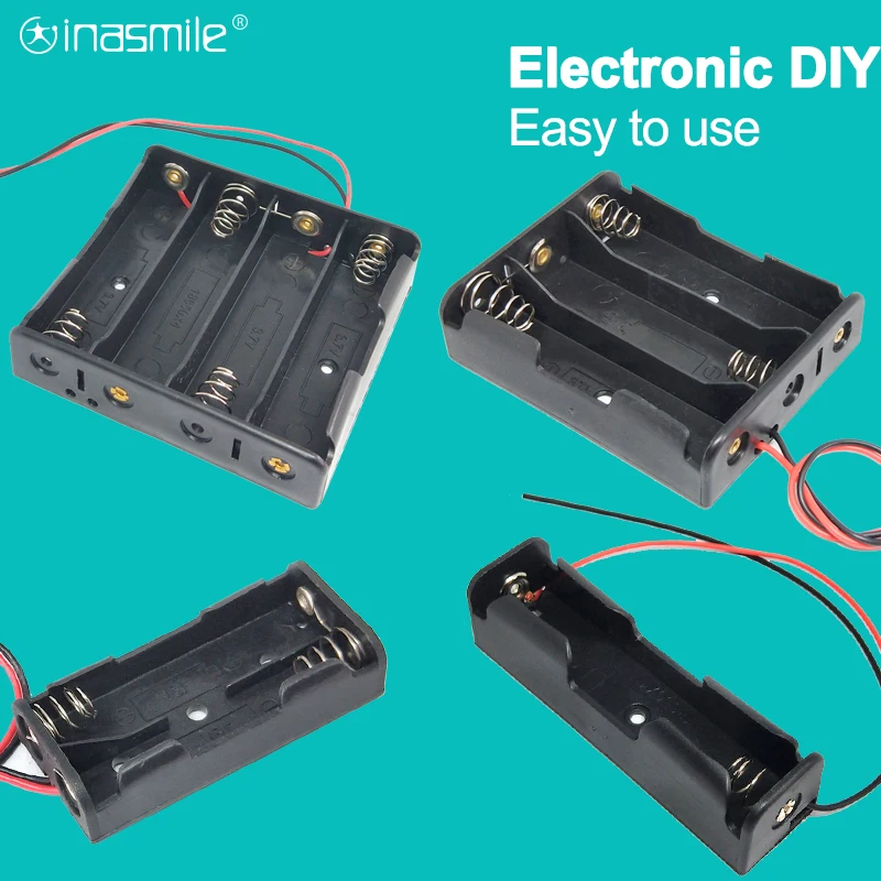 DIY Пластик Батарея хранения Чехол AA LR6 HR6 Клип держатель Контейнер 1X2X 3X 4X 18650 ящик