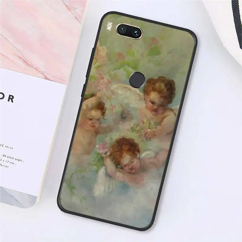 

Renaissance retro art cute angel Phone Case For Xiaomi Redmi note 7 8 9 t max3 s 10 pro lite cover funda coque shell