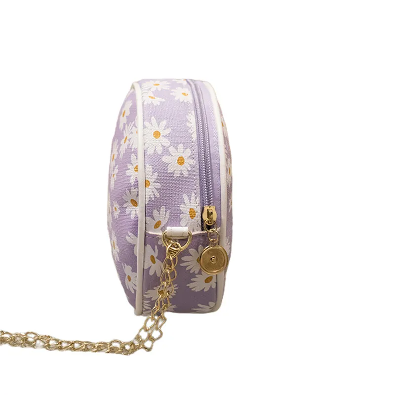 Маленькая круглая сумка через плечо для женщин элегантный кожаный круглый