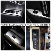 window lift button electronic handbrake frame cover trim for toyota alphard vellfire ah30 2016 2021 interior accessories