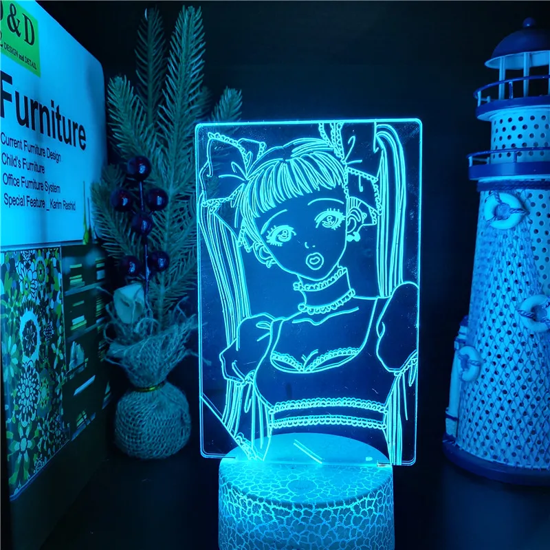 

Anime Paradise Kiss Miwako Sakurada 3D LED Lamp RGB Night Lights Multi 7/16 Color Changing Bedroom Table Decor Manga Child Gift