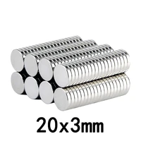 102050100 pcs 20x3 magnetic disc super strong industrial household neodymium magnets for metal round magnets wholesale