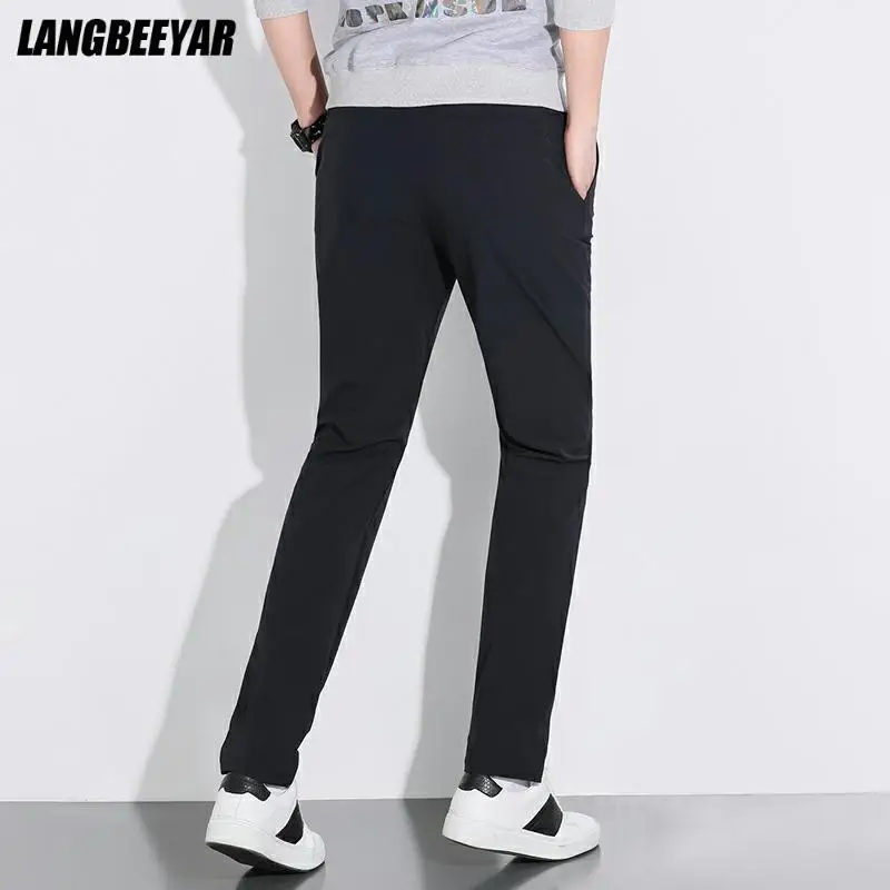 

Top Quality New Brand Casual Fashion Teens Street Style Strappy Long Aesthetic Pants Men Korean Slim Fit Trousers Men Clothing