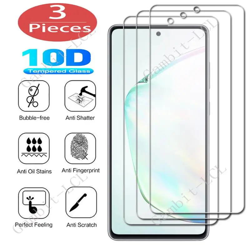 

3Pcs Protection Glass For Samsung Galaxy M01s M11 M21 M21s M31 M31s M40 M51 Note 20 Note10 S10 Lite Tempered Screen Cover Film