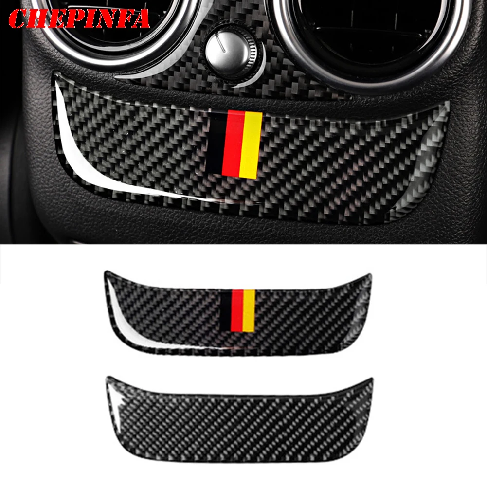 Стикер для интерьера автомобиля из углеродного волокна отделка крышки Mercedes Benz C