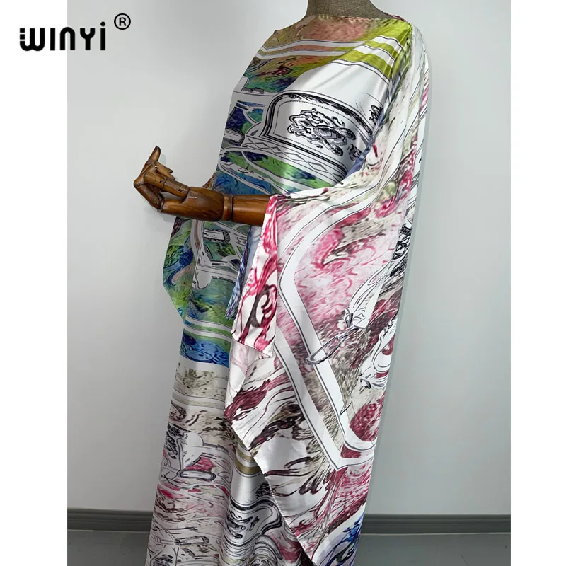Женское модельное винтажное платье макси WINYI свободное Праздничное Платье с