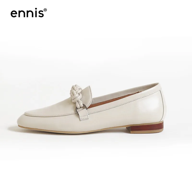 ENNIS/ г.; дизайнерские женские лоферы; мокасины из натуральной кожи; женская повседневная обувь без застежки на плоской подошве; модные туфли-лодочки с цветочным принтом; C9114