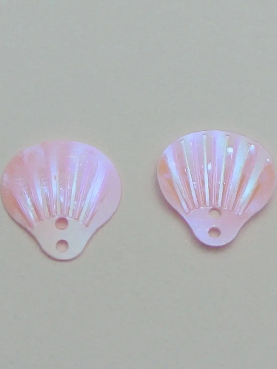 1000 Pink Shell loose sequins Paillettes Top Hole sewing Wedding craft | Дом и сад
