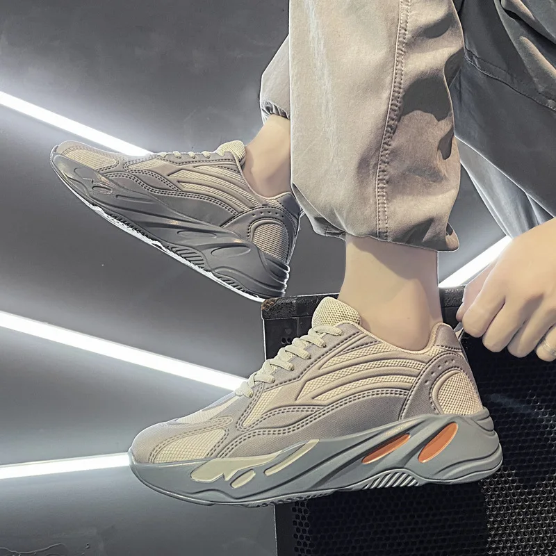 

New Big Size Men Sneakers Spring Fashion Comfortable Breathable Street Popular Cool Casual Sport Running Shoes Trainers 39-46
