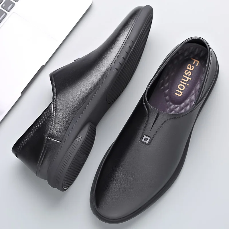

New Loafers Men Handmade Brand Genuine Leather Lightweight Business Office Wedding Party Dress Shoes Men's Banquet Evening Dress