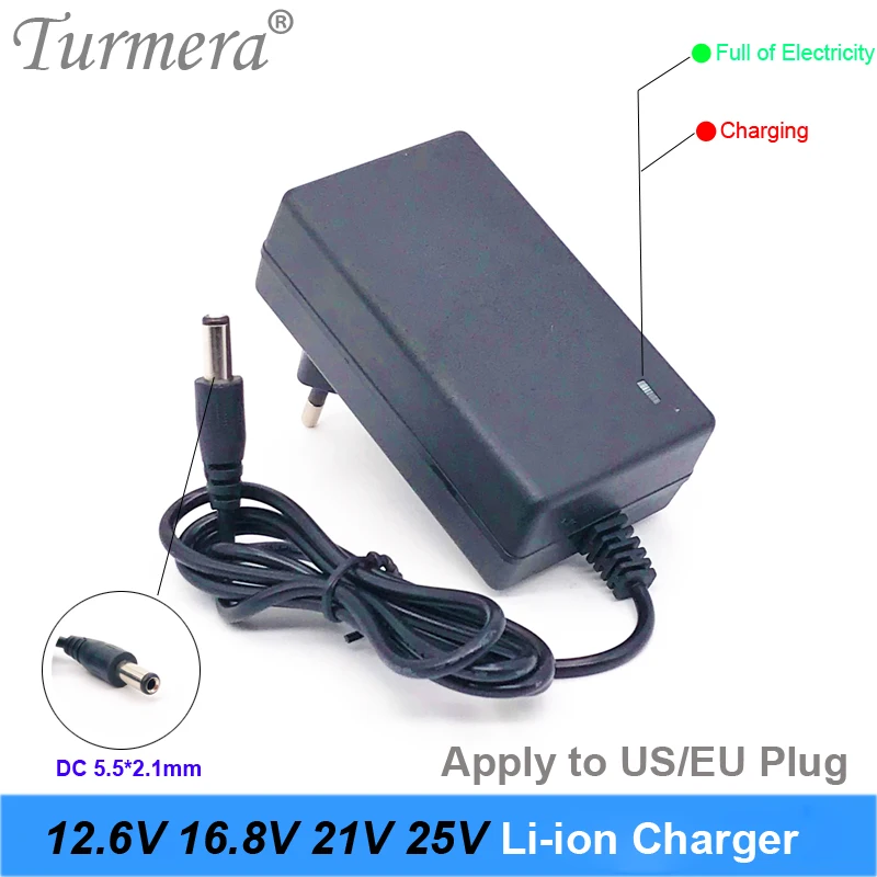 Turmera 12V 12.6V 2A Lithium Battery Charger with Crocodile Clip for Lead Acid 7Ah 10Ah20Ah Motorcycle Power | Электроника