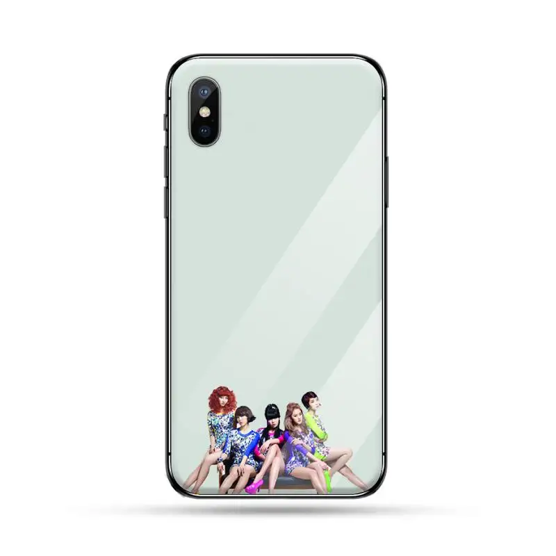 

Fashion team 4MINUTE singer Phone Case Tempered glass For iphone 6 6S 7 8 plus X XS XR 11 12 PRO MAX Mini