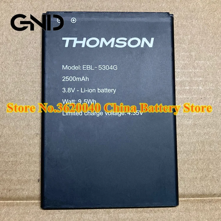 GND 3 8 V 2500 мА/ч 9.5Wh EBL-5304G Замена Батарея для THOMSON мобильный телефон Новый