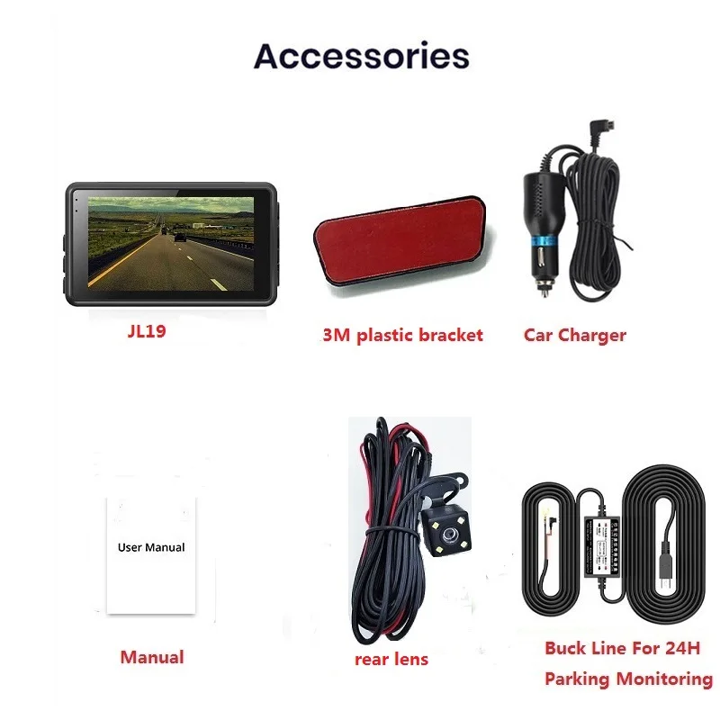 

jltart Dual Lens 3 inch HD 1440P HD driving DVR/Dash Cameras Car Dash Cam FHD Dashboard Camera 170 Driving DVR Cars recorder