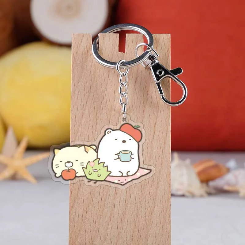 H33 Sumikko Gurashi брелок с милым животным Sumikko Gurashi акриловый брелок с подвеской - Цвет: H33