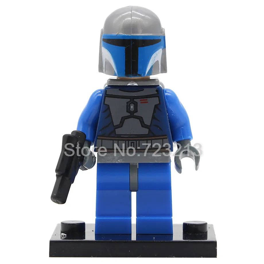 Мандалорское драже popping Boba Мандалорское одной продажи Star Wars рисунок Джанго Фетт pre vizsla Набор строительных блоков Модель бобба Фет игрушки - Цвет: mandalorian