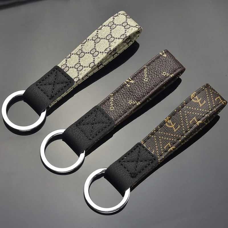 

Automobile general household leather self-defense key chain accessories key ring key chain, suitable for home key keychain Sale