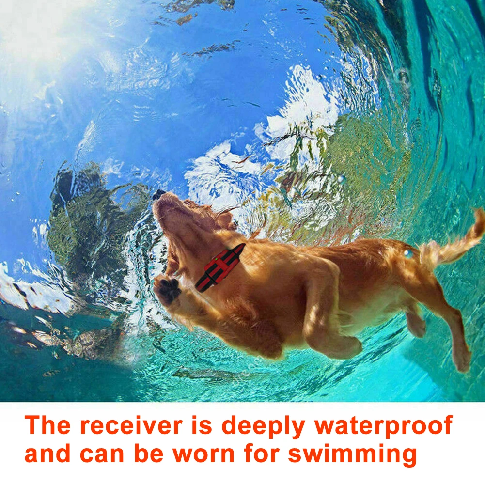 

LCD Display Anti Bark Electric Shock Dog Training Collar Universal USB Rechargeable Smart Remote Control Obedience Waterproof