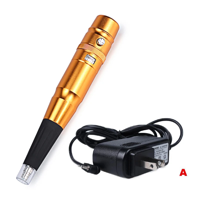 Gold type A 1 шт. Золотая машинка для татуировки ручка с аксессуарами Перманентный макияж наборы для татуаж бровей подводка для глаз губы косметика поставки пистолет - Цвет: Gold type A
