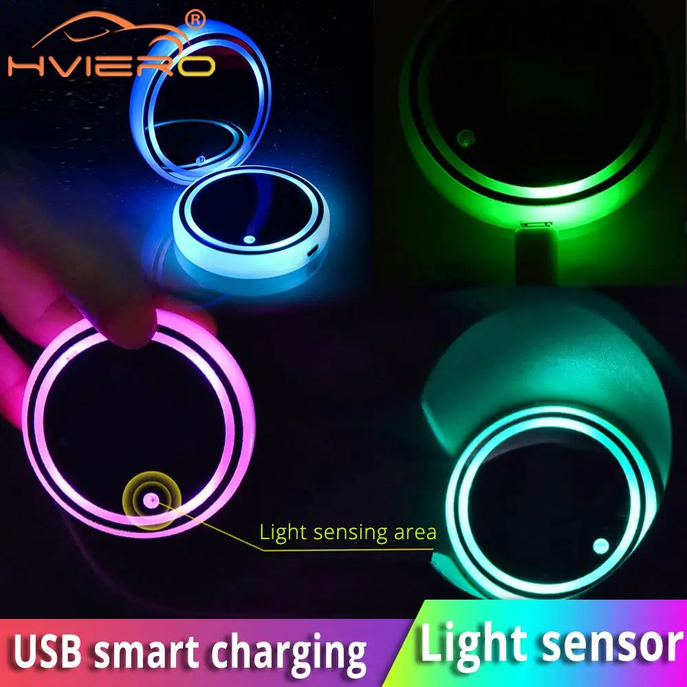 2X авто светодиодный автомобильный подстаканник нижней площадки хаб крышка лампы