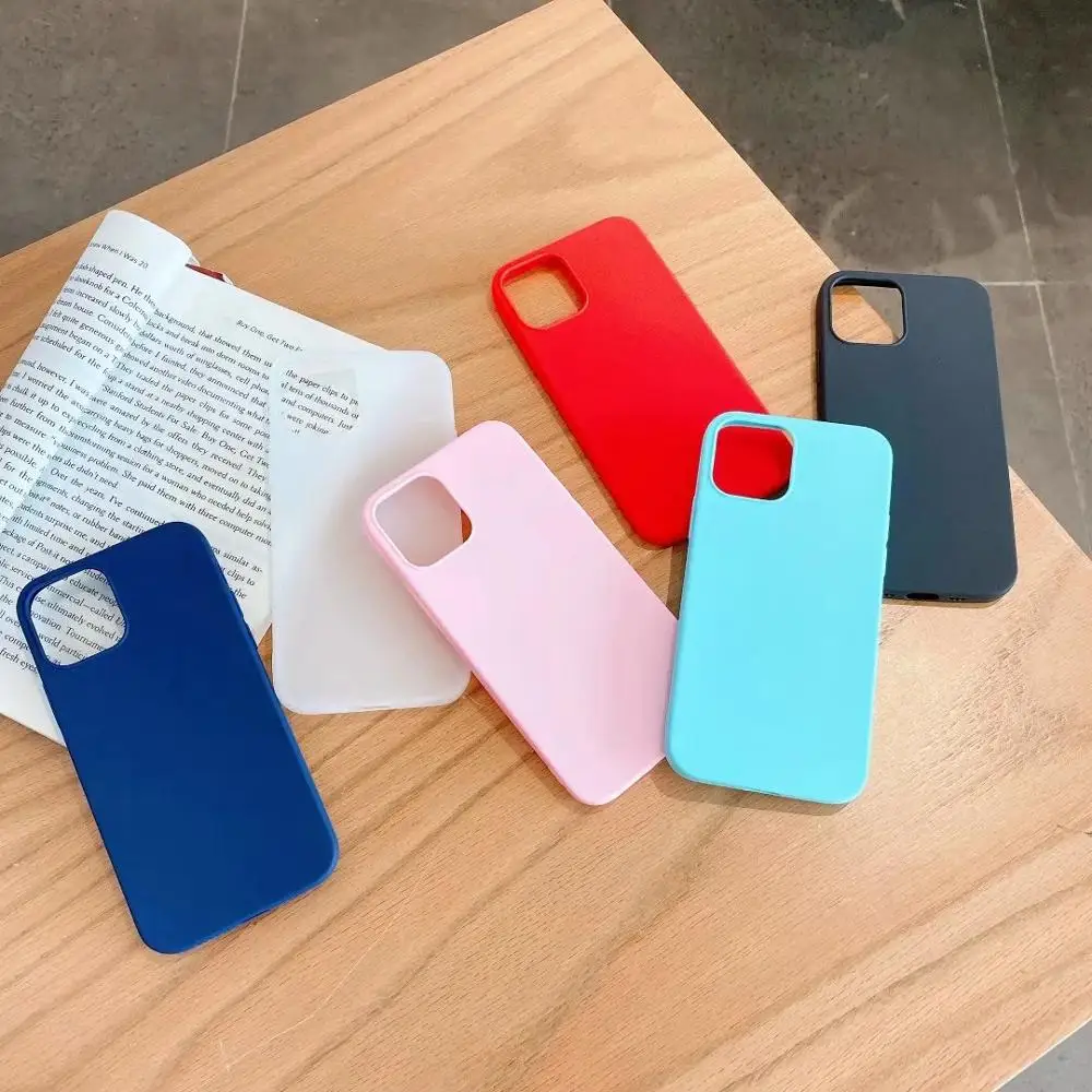Чехол для нового Iphone 12 Pro MAX 11 Samsung Note 10 A20E A2 Core Ультратонкий Мягкий ТПУ Роскошный 500