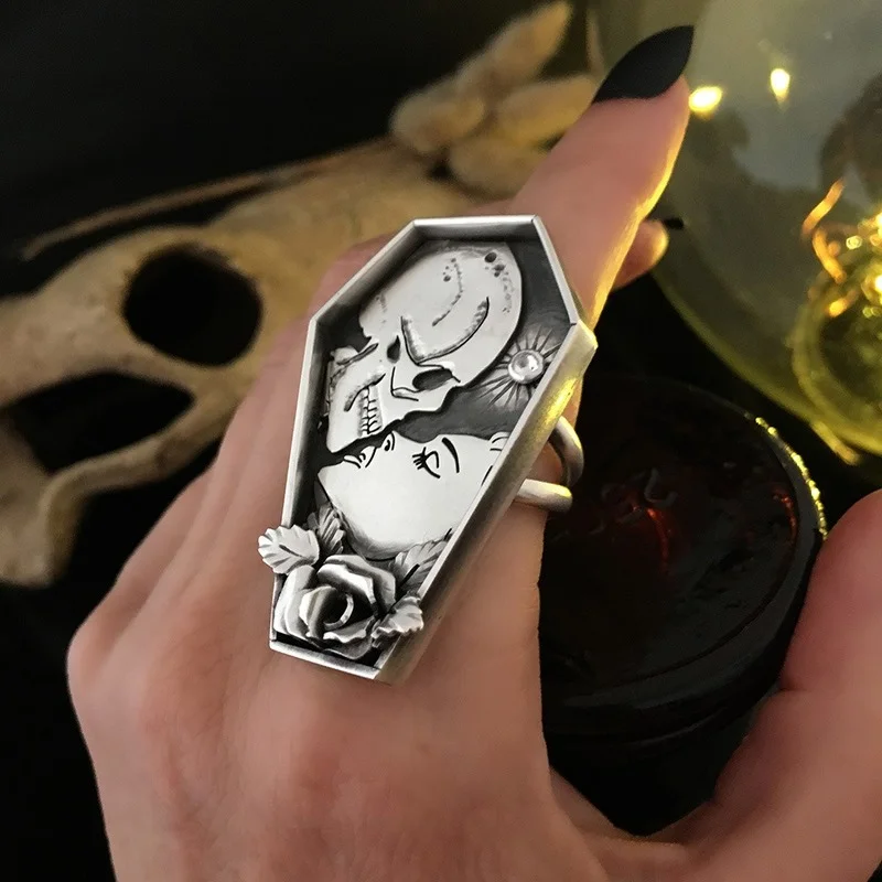 2021 пары, соответствующее стандартам, мужское и женское кольцо в стиле панк, мужское и женское кольцо, Винтажное кольцо с гравировкой