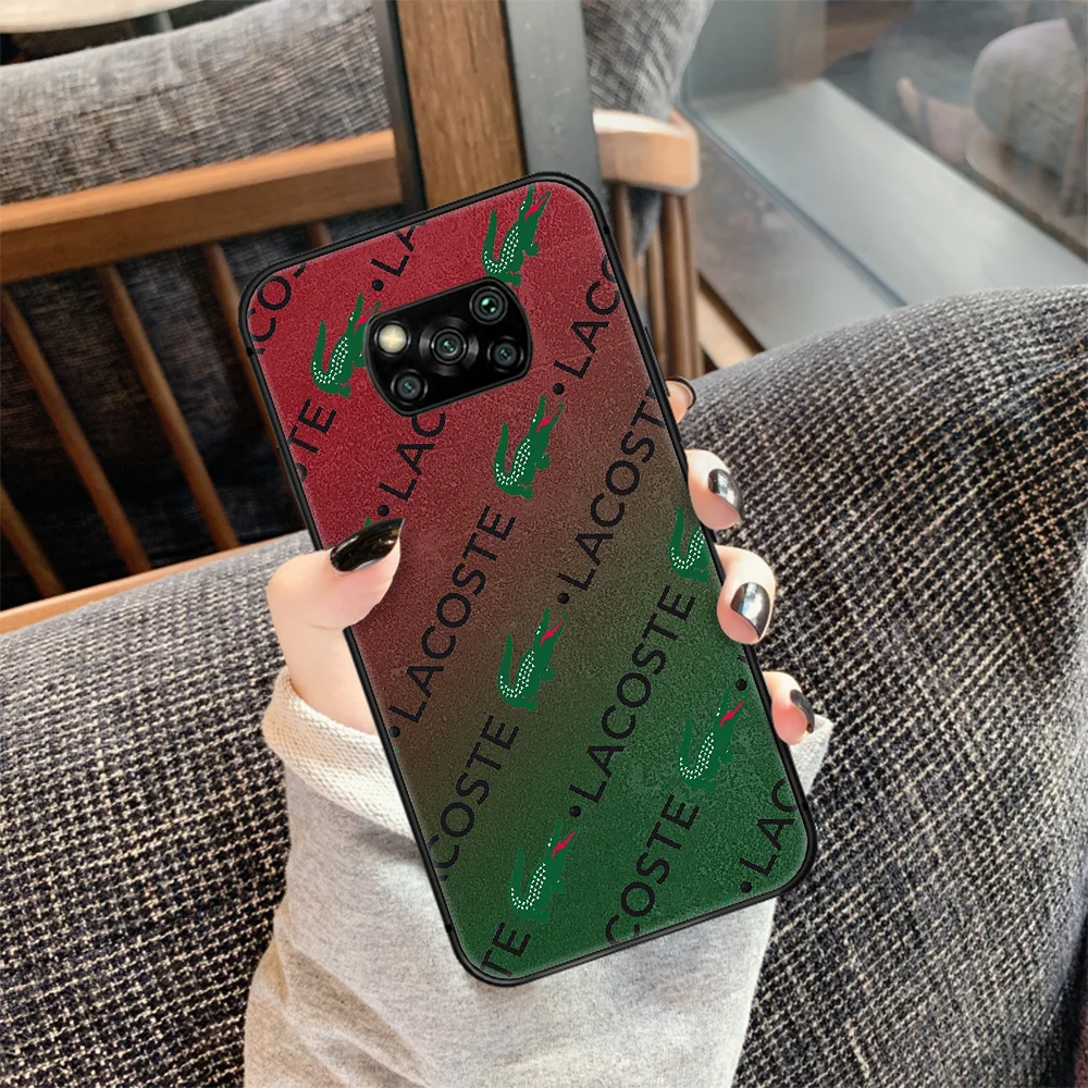 

LACOETE French luxury brand Phone case Cover Hull For Xiaomi Mi A2 A3 8 9 9T Note 10 Se Lite Pro black Coque Tpu Prime Painting