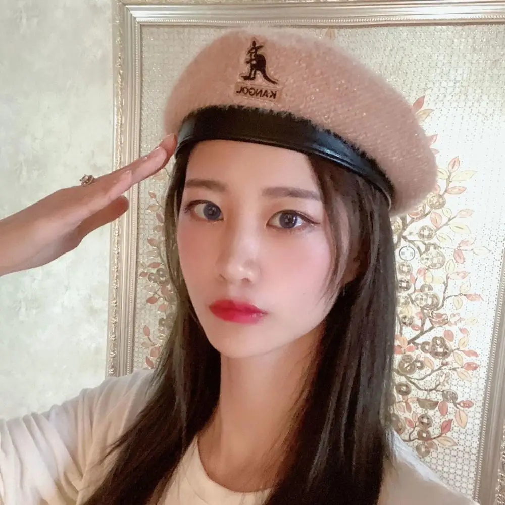 Женский берет кенгуру в стиле ретро Осень зима|Женские береты| |