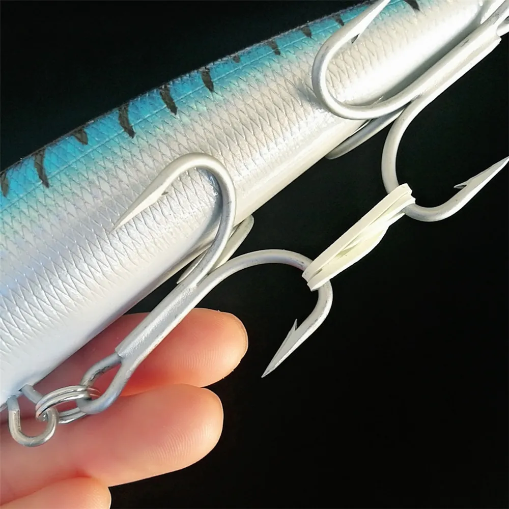 

Noeby 2pcs 16cm 99g Pencil Sinking 0.8-2.6m Fishing lure Saltwater Artificial Trolling Lure for Tuna Bass