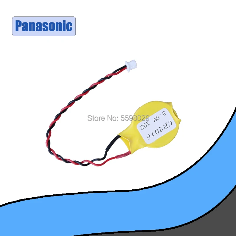 Аккумулятор Panasonic CR2016 2016 кнопочный аккумулятор с проводом и вилкой CMOS 3V батарейка