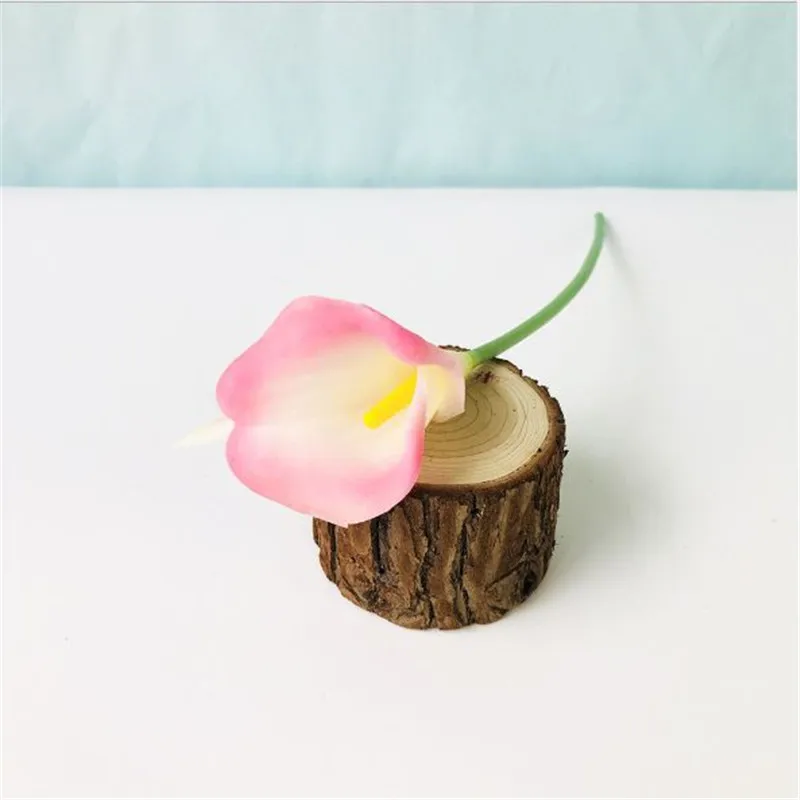 A Pink Calla 1 шт ПУ-тюльпаны Искусственные цветы Калла Настоящее прикосновение искусственные цветы для украшения мини Тюльпан Калла для украшения дома свадебные цветы - Цвет: A Pink Calla