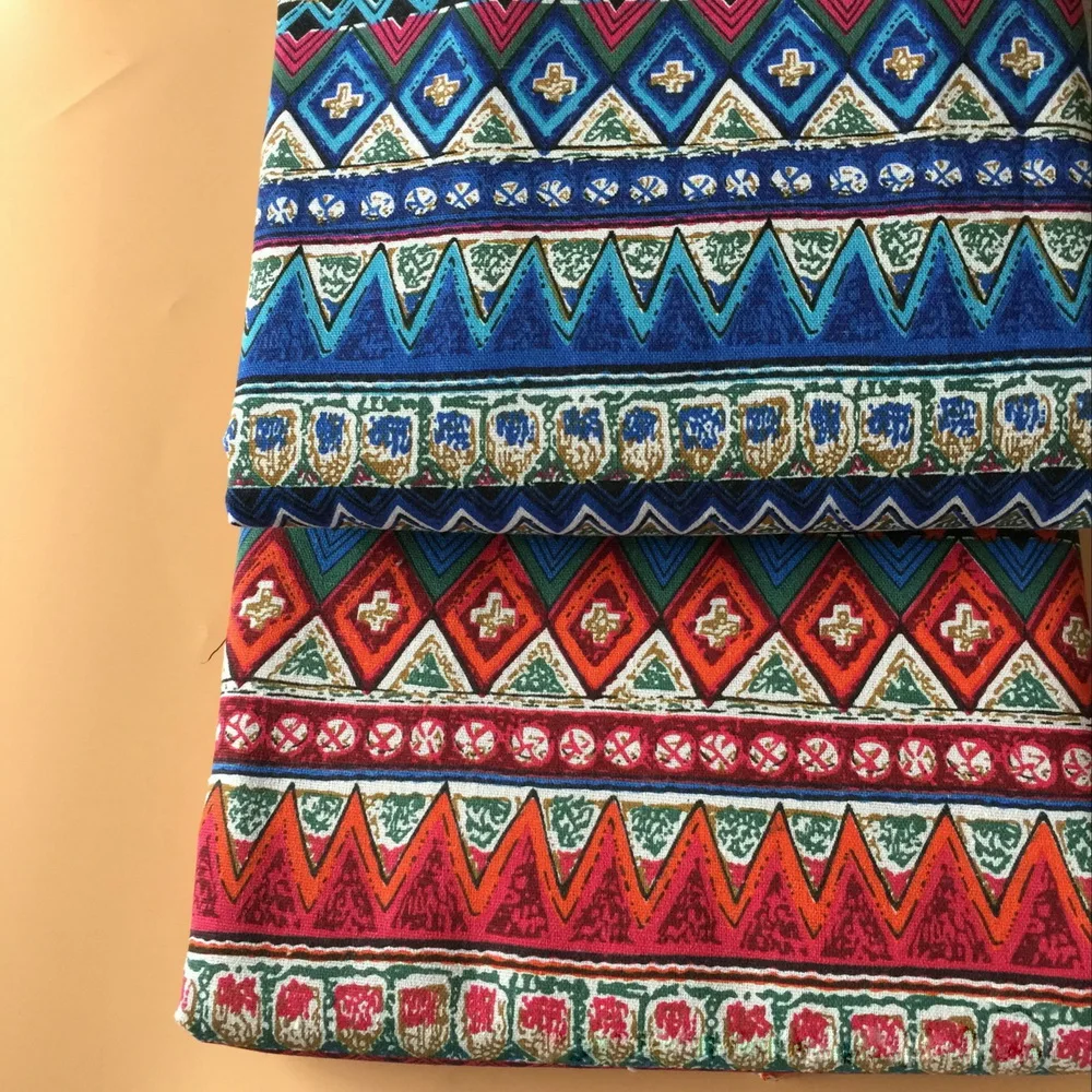 Текстиль в этническом стиле из хлопка и льна наволочка для дивана пэчворк