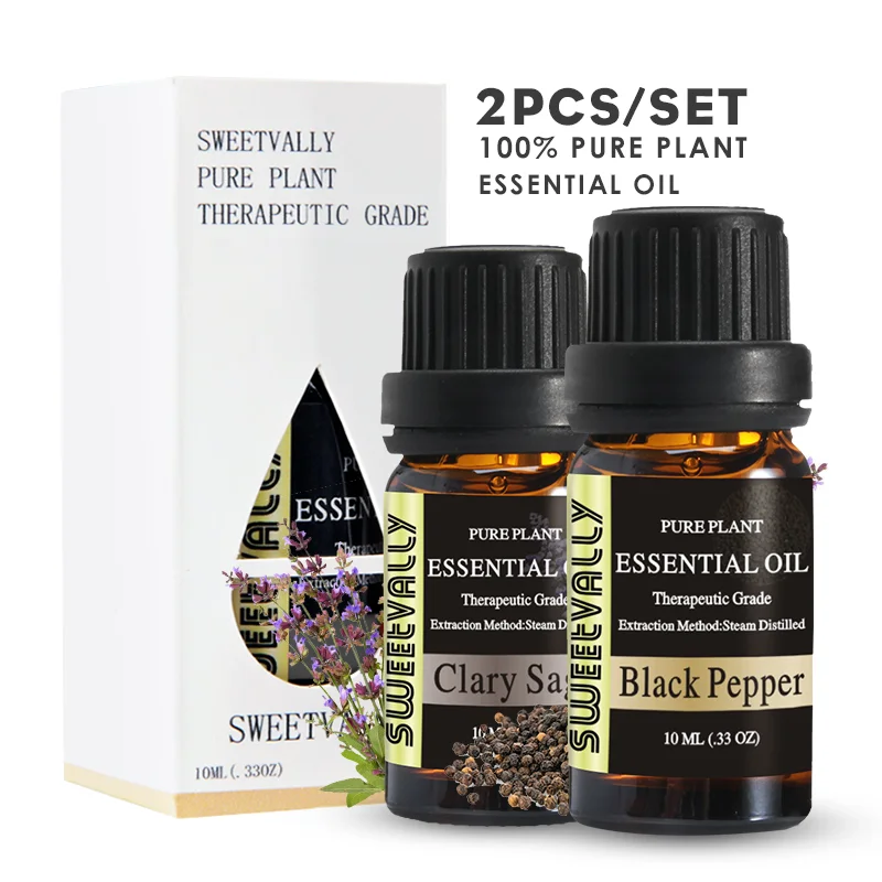 2 шт./компл. оптовая продажа 10 мл шалфея черный перец ароматерапия диффузоры масло
