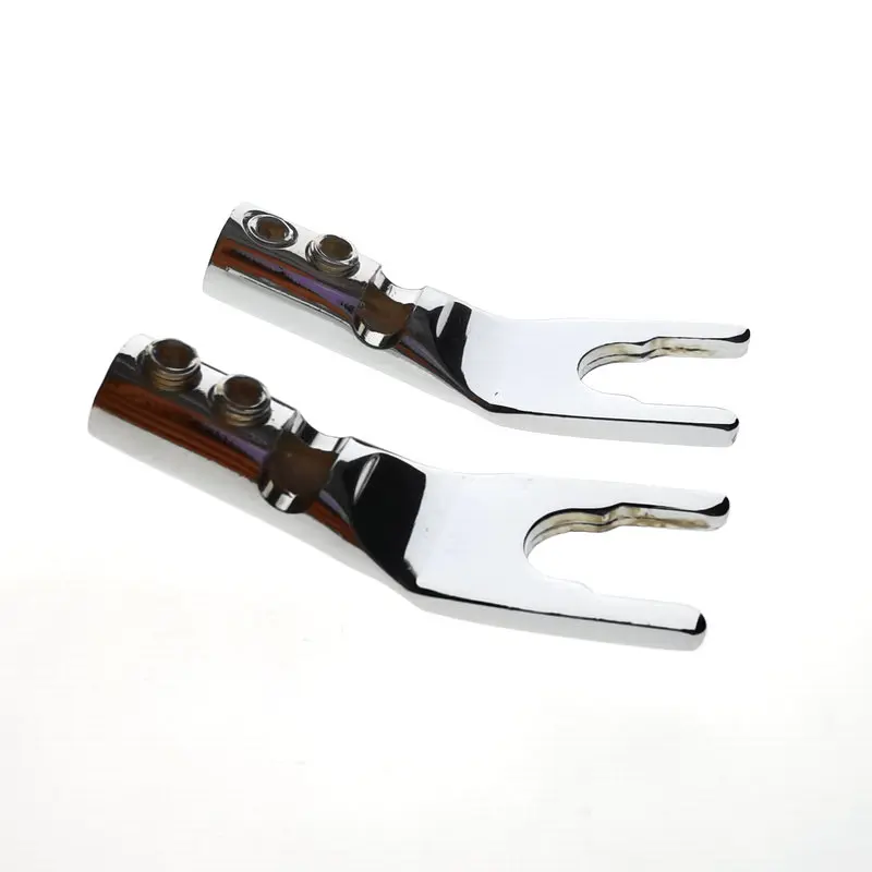 Позолоченные медные банановые штекеры U/Y-типа высококачественный банановый