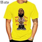 Глина 350 Yeezys матч Nipsey Hussle футболка хип-хоп рэпер белый-серый короткая мужская футболка оптом