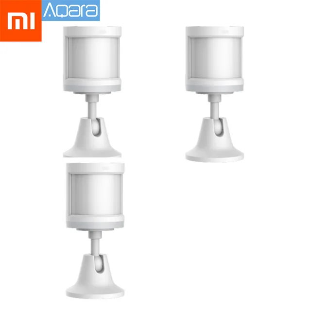 3pcs Aqara version Xiao mi jia Aqara датчик человеческого тела умный датчик движения тела беспроводной ZigBee Соединение работает с шлюзовым концентратором mi home - Цвет: 3pcs Aqara version