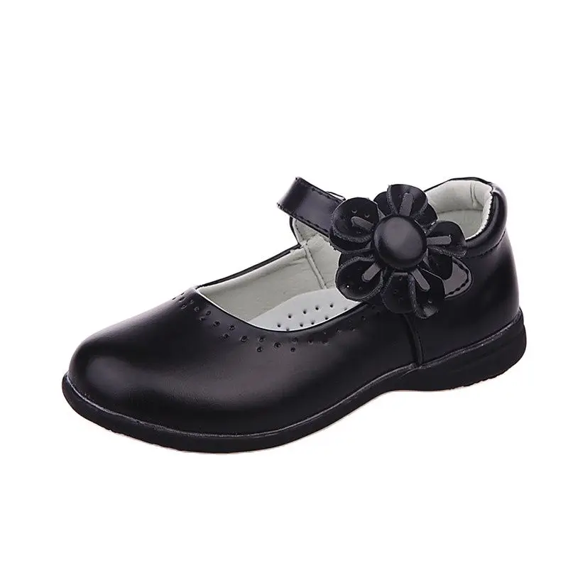 2022 Child Kids Dancing Shoes Girls Spring Autumn New Princess Single Leather Size 26-36 |